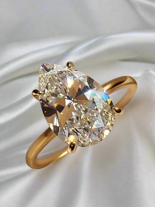 moissonite Oval Stone Ring