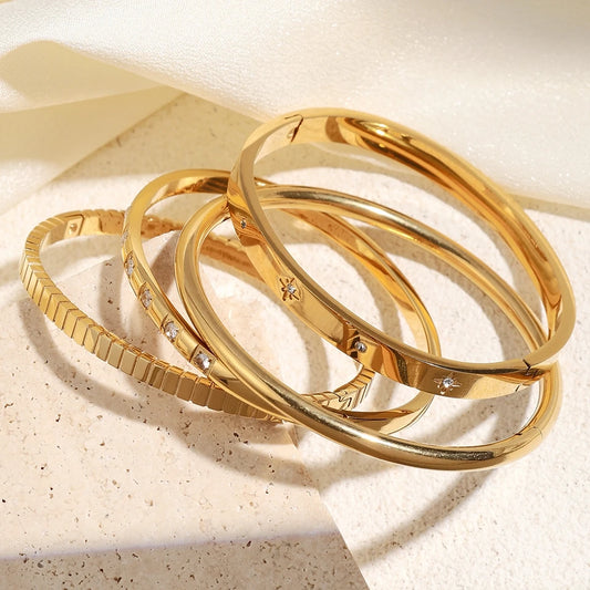 Stacking Bracelets 18k Plated