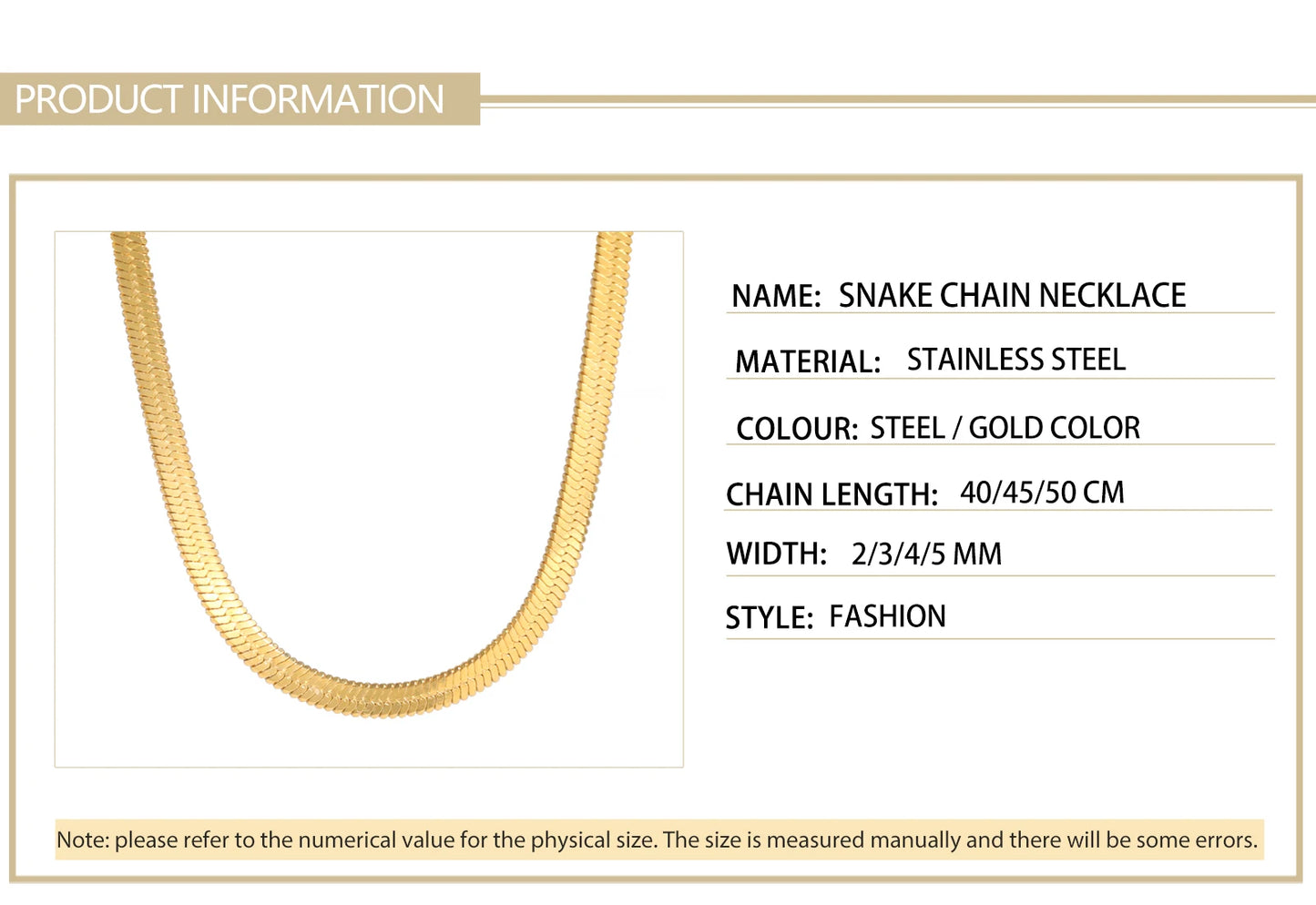 Snake Chain Necklace