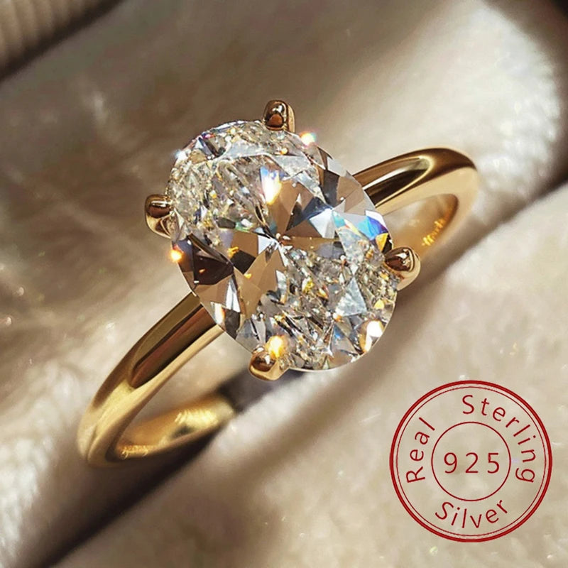 moissonaie oval stone ring