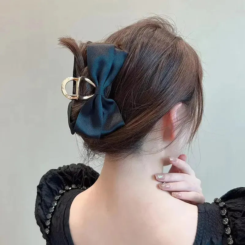 Metal Bow Hair Claw Clip