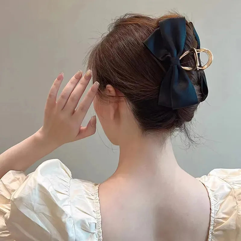 Metal Bow Hair Claw Clip