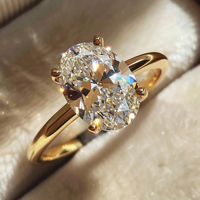 moissonaie oval stone ring
