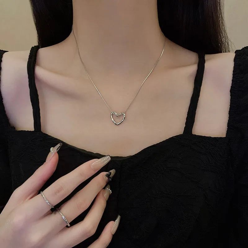 hello heart necklaces