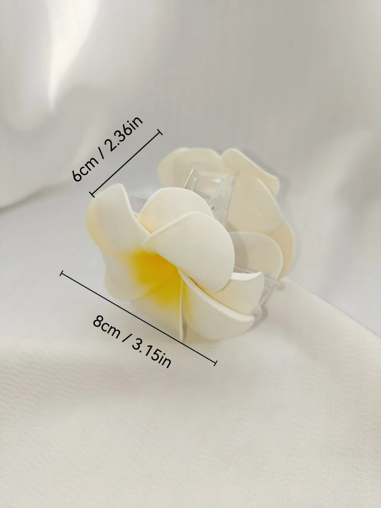 1/2 Pcs Fashion Simple Shiny Egg Flower Hair Claws For Women Girls Party Hair Accessories
