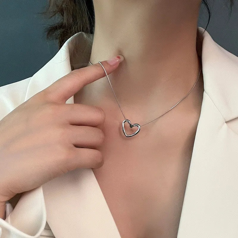 hello heart necklaces