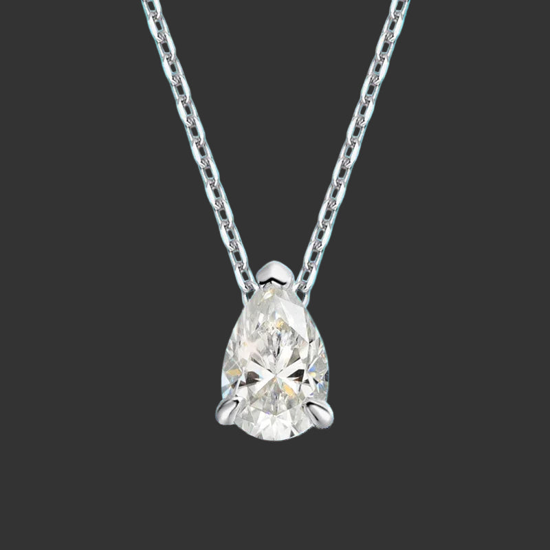 Moissanite Necklace 18k Gold Plated