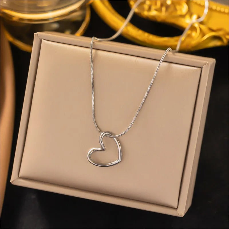hello heart necklaces