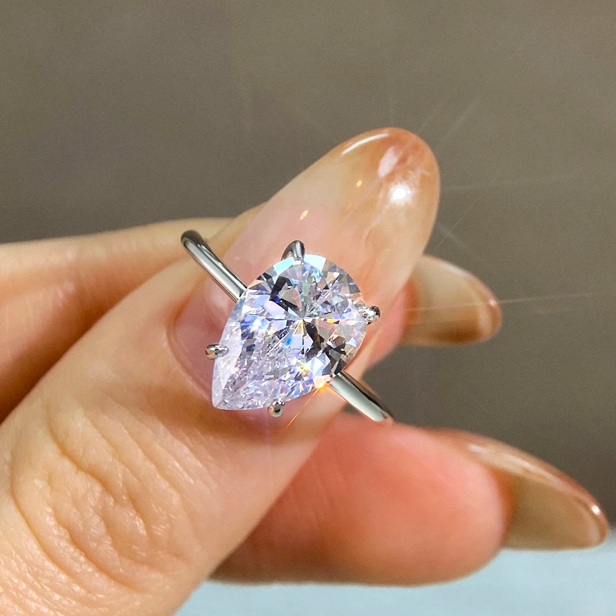 moissonite Oval Stone Ring