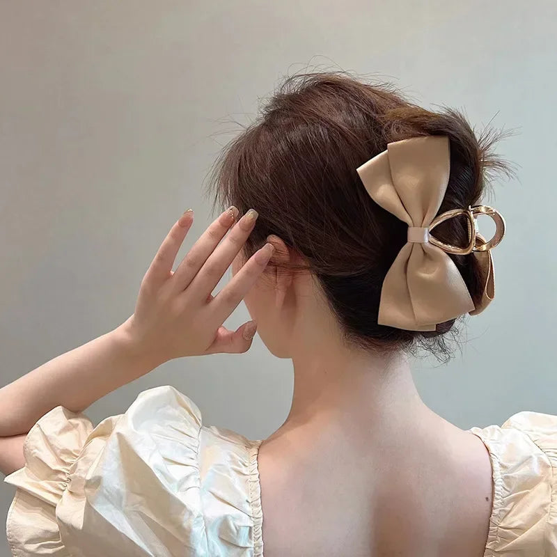 Metal Bow Hair Claw Clip