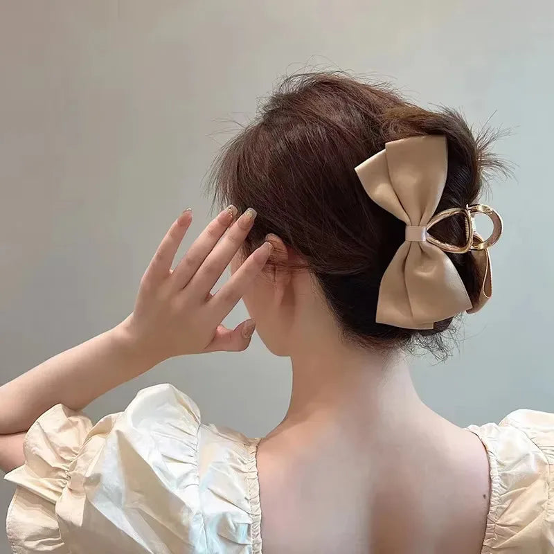 Metal Bow Hair Claw Clip