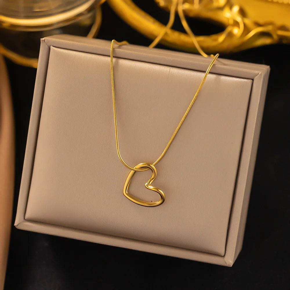 hello heart necklaces