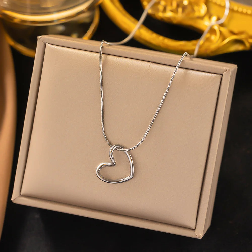 hello heart necklaces